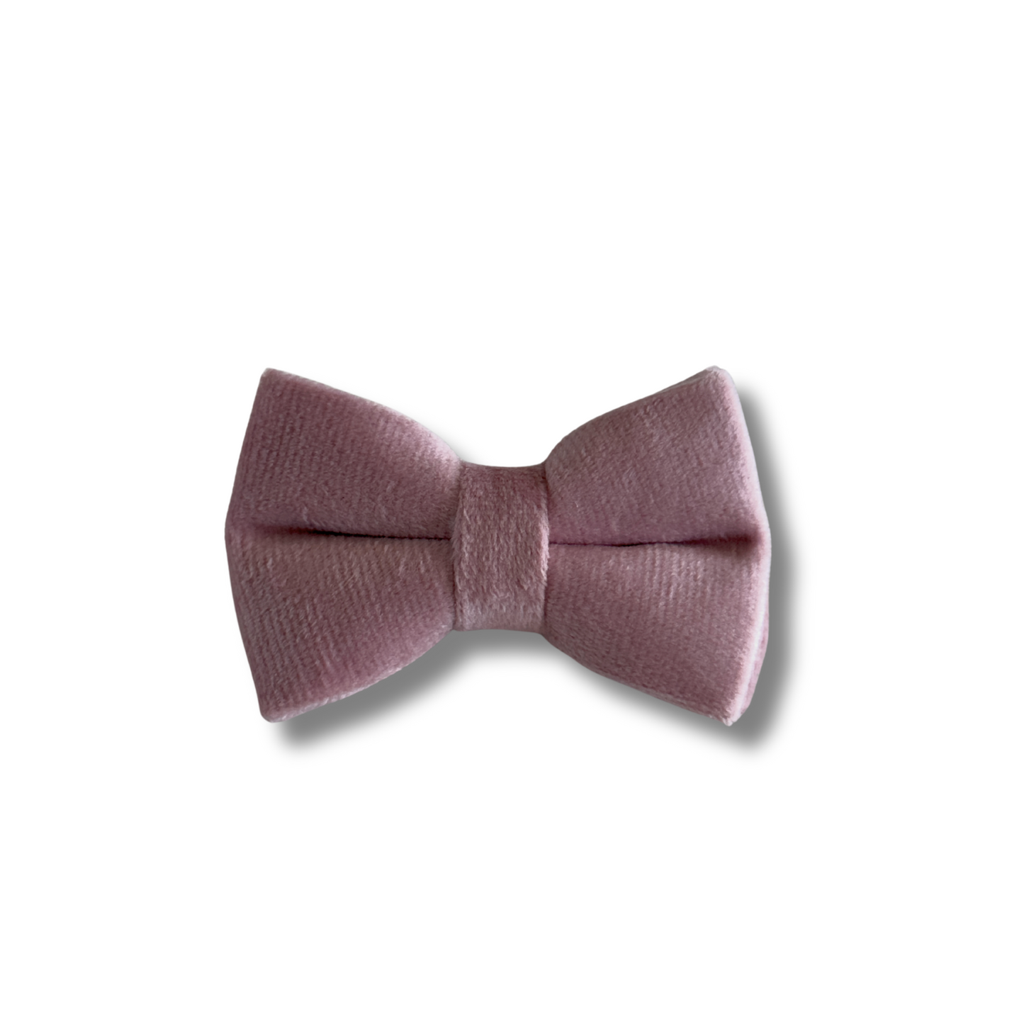 Velvet Cat Collar and Bowtie Set - Dusty Rose