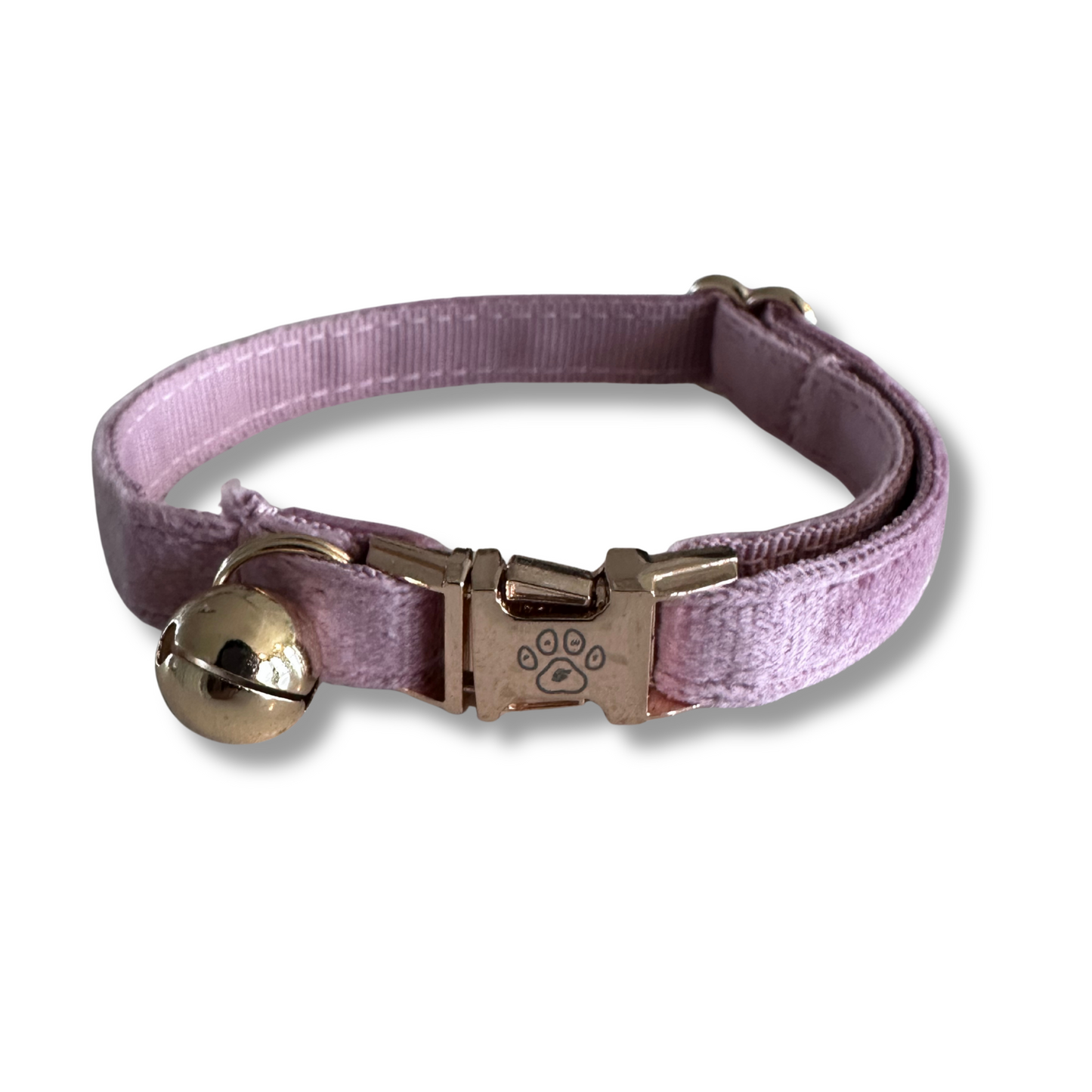 Velvet Cat Collar and Bowtie Set - Dusty Rose